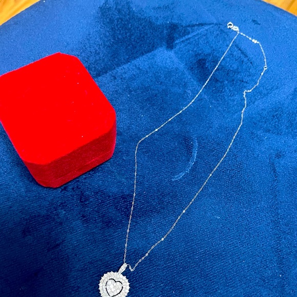 Heart Diamond Necklace - Picture 7 of 7